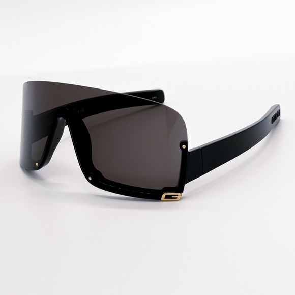 NEW GUCCI GG1637S 003 OVERSIZED BLACK MASK WOMEN SUNGLASSES GUCCI - Picture 7 of 13